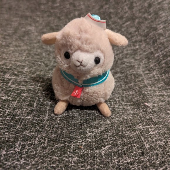 Authentic Amuse Brand Alpacasso Sailor Marine Baby Alpaca Plush - Picture 2 of 4